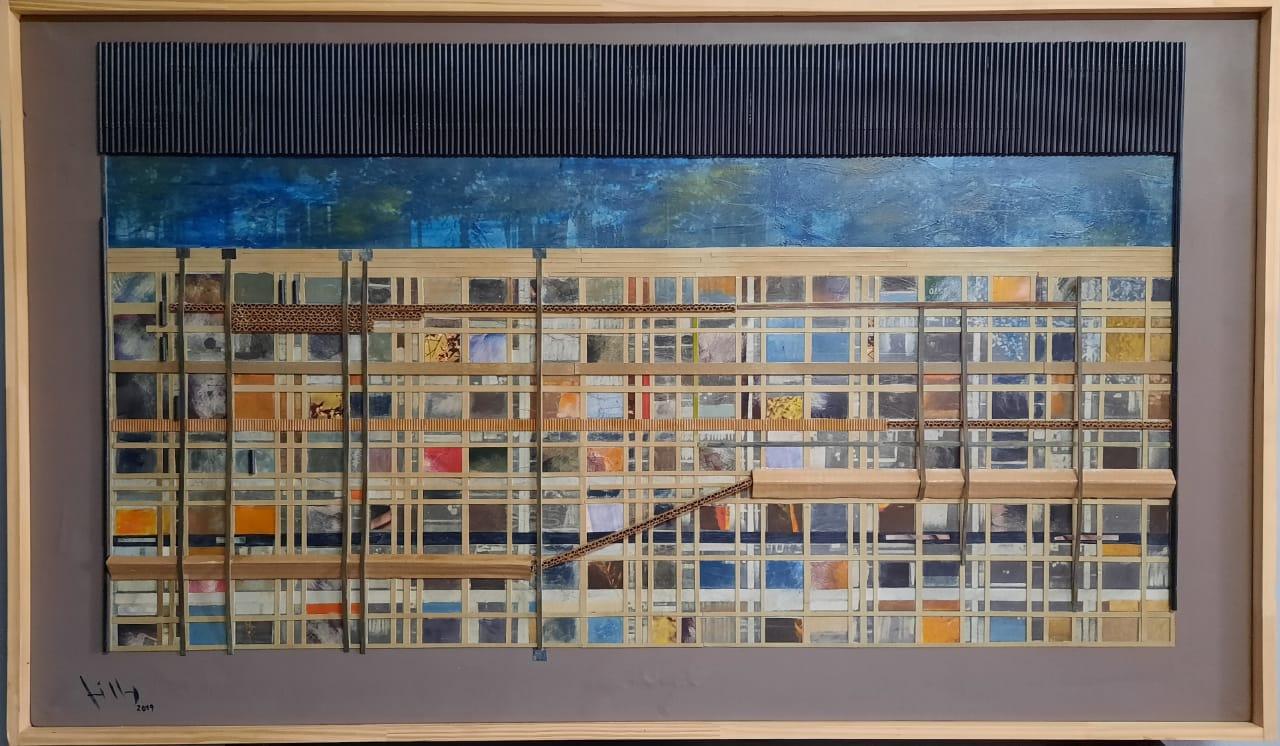Técnica mixta. Medidas: 77x132 cm. 2019