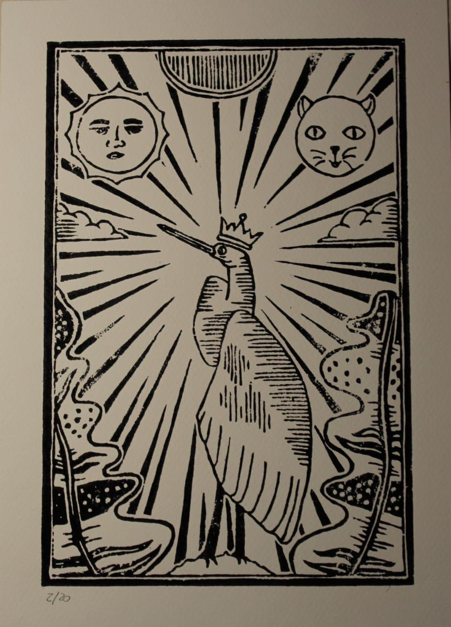 Xilografía. Medidas 25x35 cm. 2018