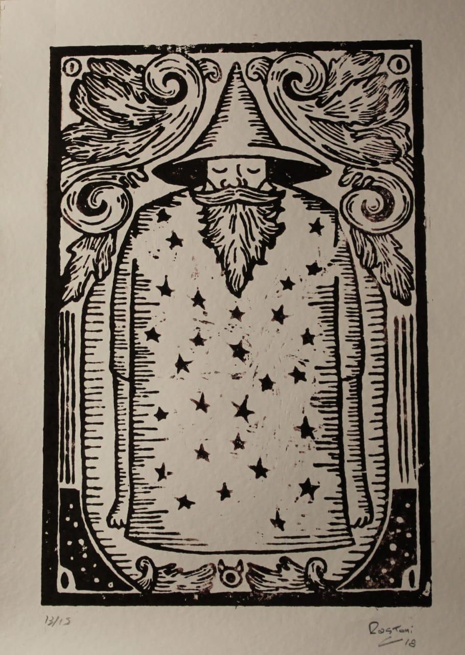 Xilografía. Medidas 25x35 cm. 2018