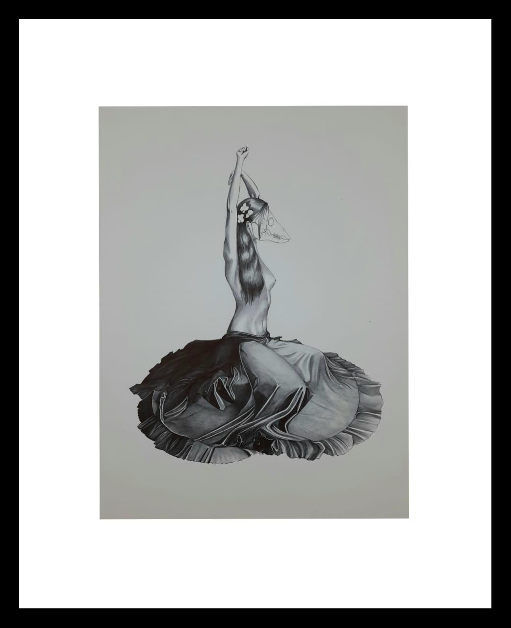 Dibujo con birome sobre papel. Medidas: 46x36 cm.