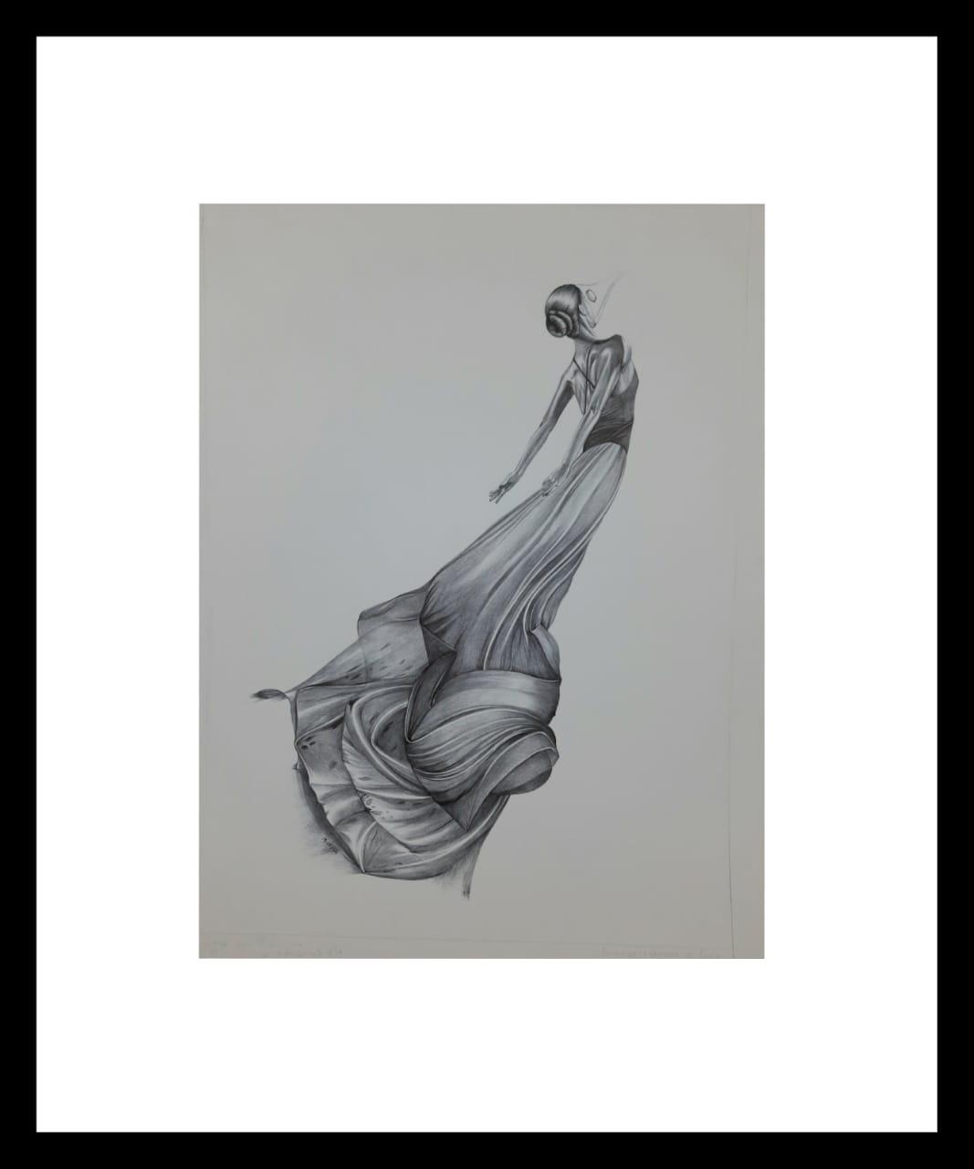 Dibujo con birome sobre papel. Medidas: 46x36 cm.