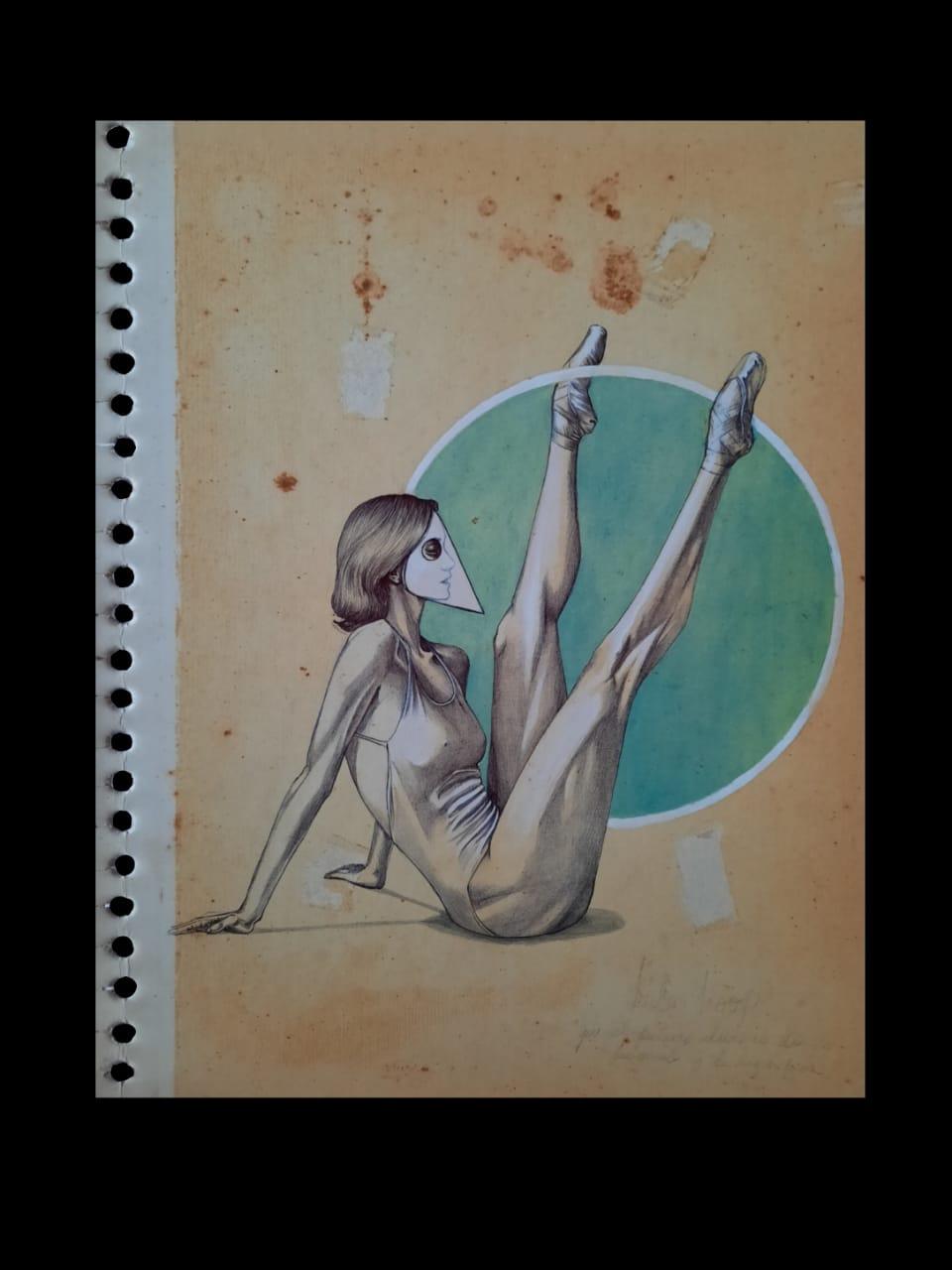 Técnica mixta sobre cartón. Medidas: 28x22 cm.