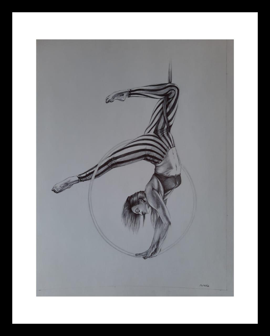 Dibujo con birome sobre papel. Medidas: 28x21 cm.