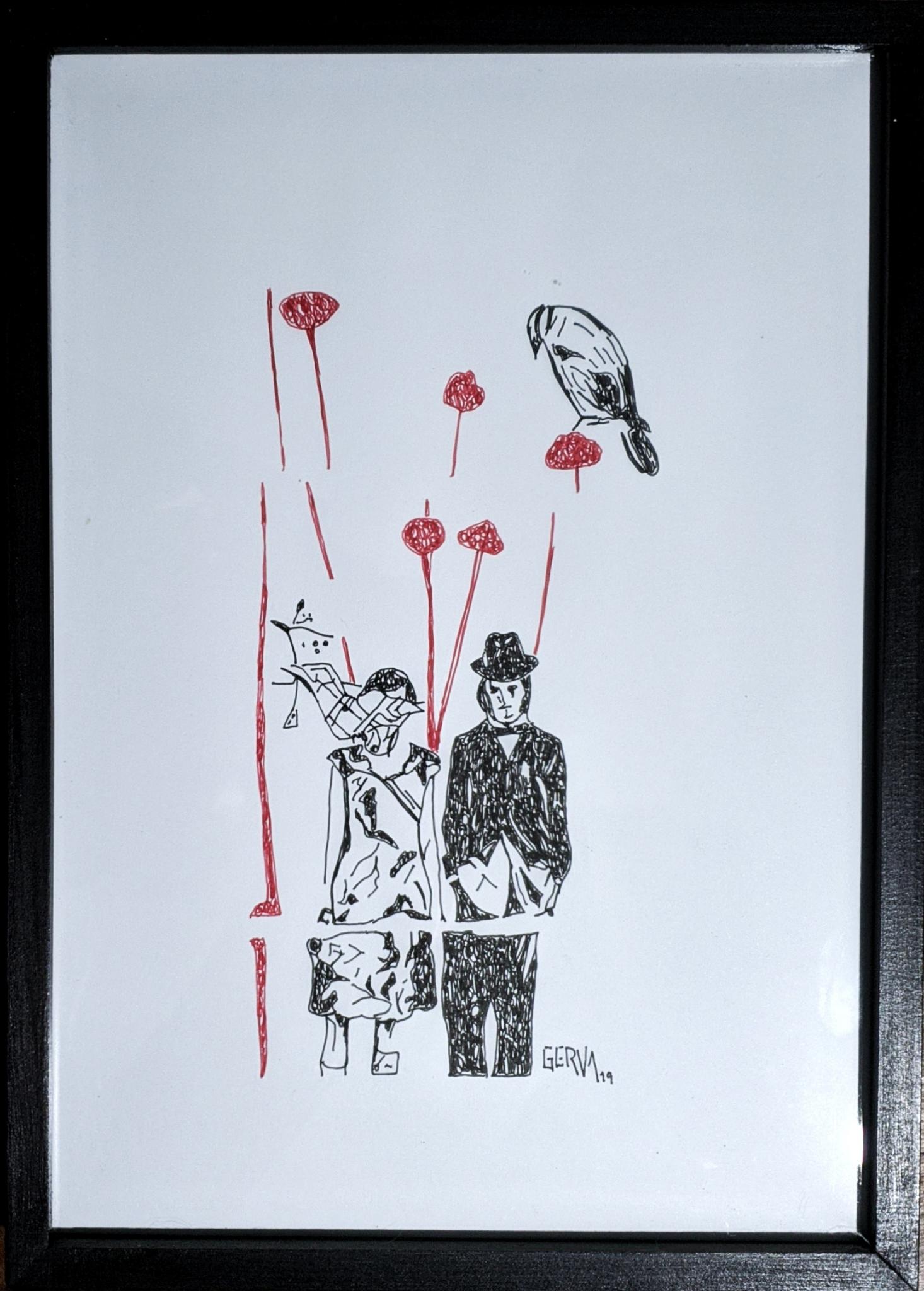 tinta sobre papel medidas: 22x30.7cm año: 2019