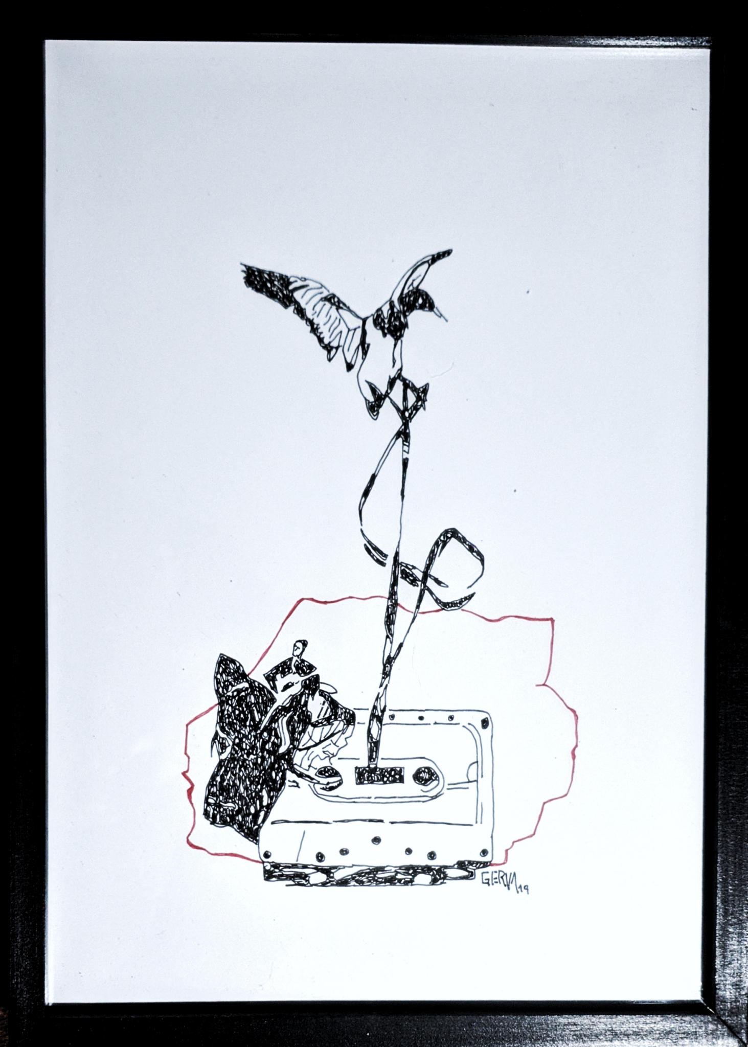 Dibujo con tinta sobre papel medidas: 22x30.7cm año: 2019