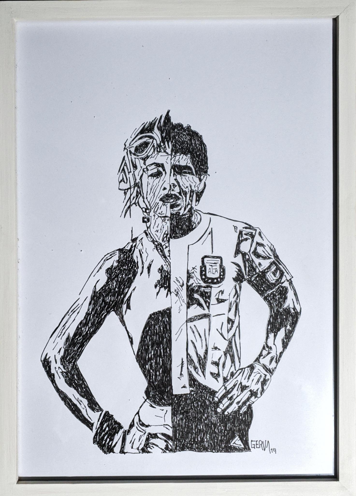 Dibujo con tinta sobre papel medidas: 22x30.7cm año: 2019