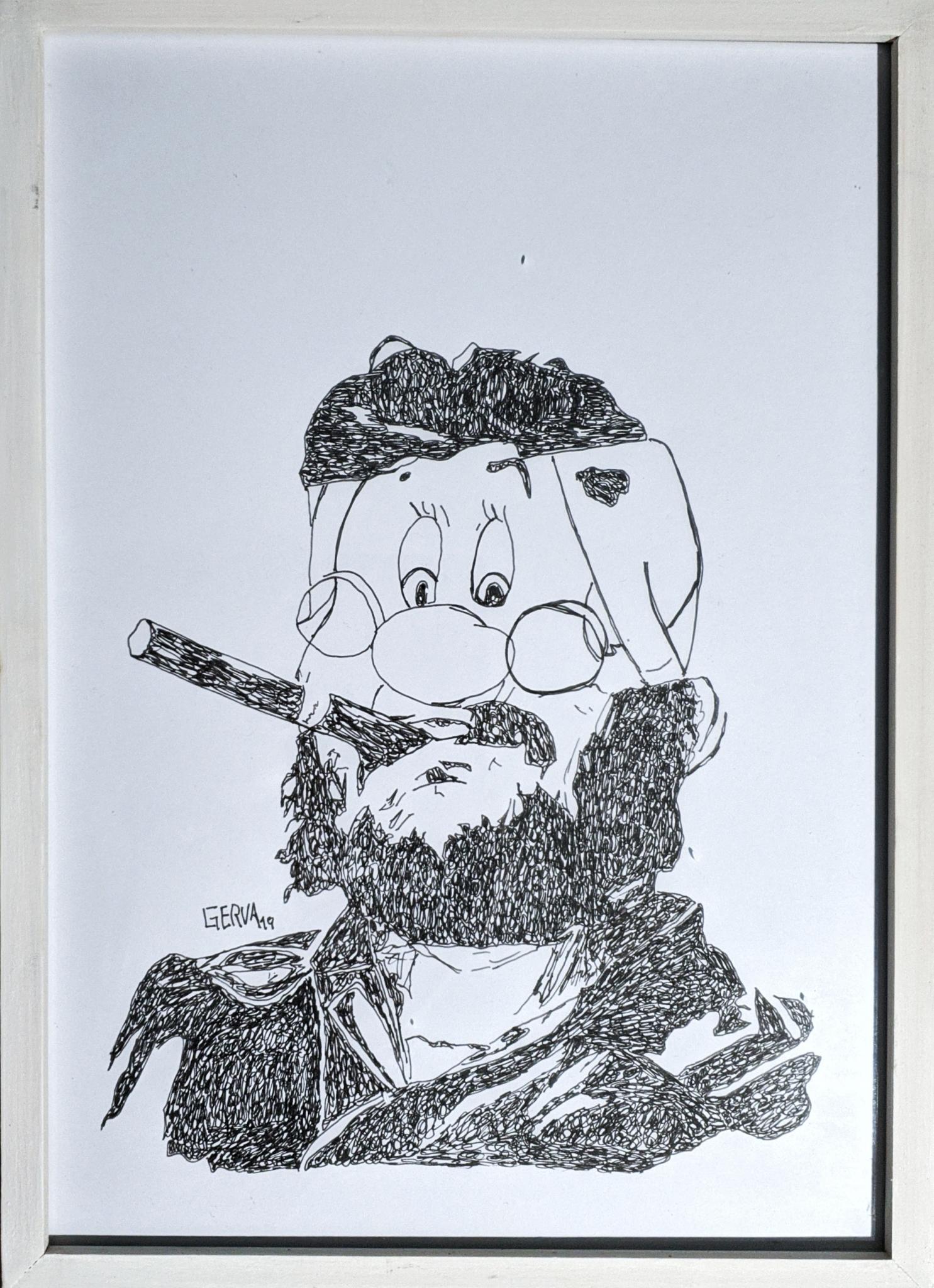 Dibujo con tinta sobre papel medidas: 22x30.7cm año: 2019