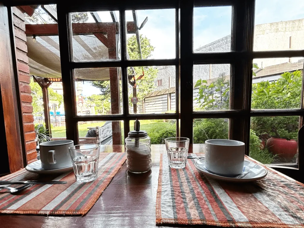 Desayuno en el Hotel Cheval Blanc, Villa Gesell