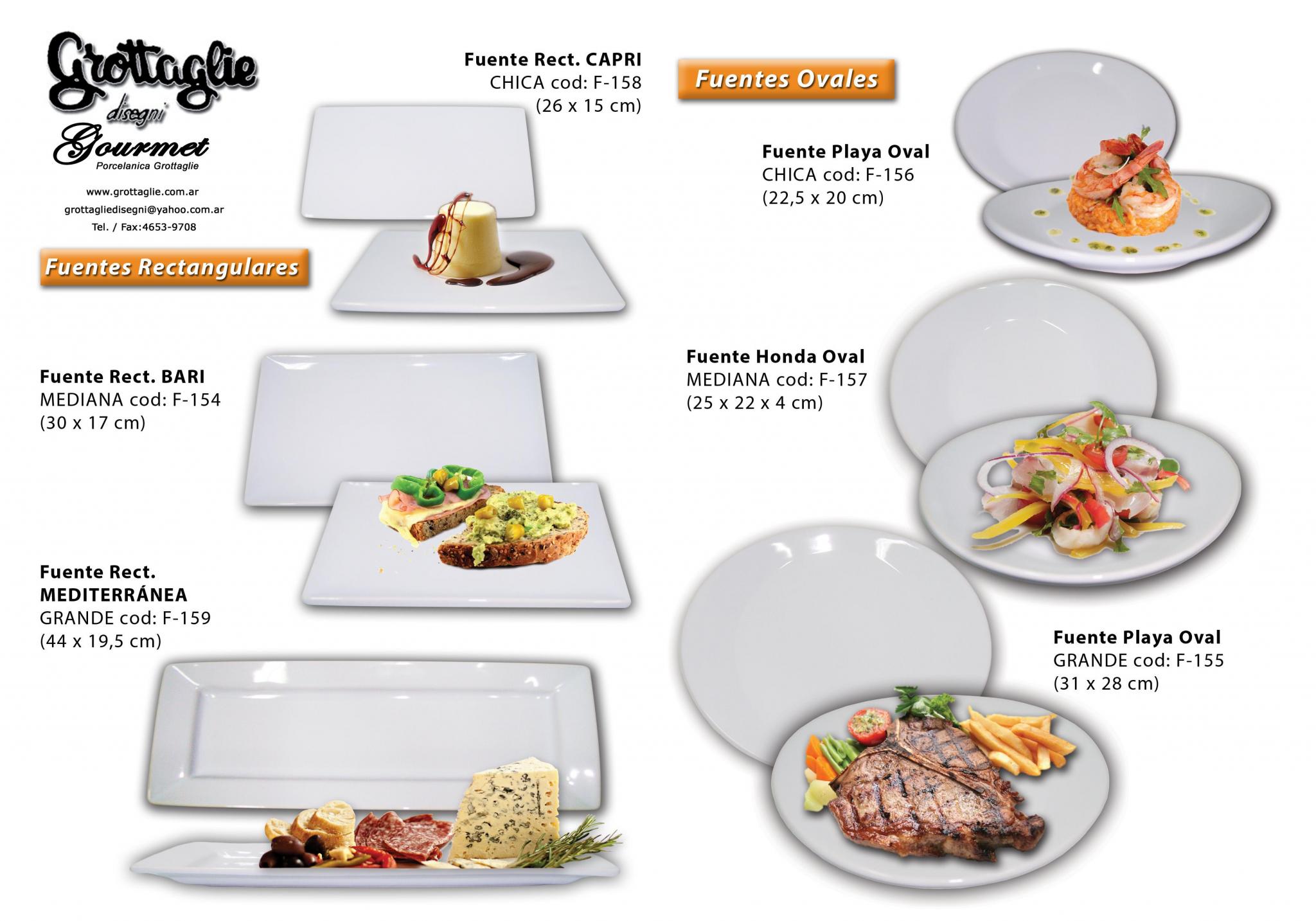 Fuentes - Platos Ovales
