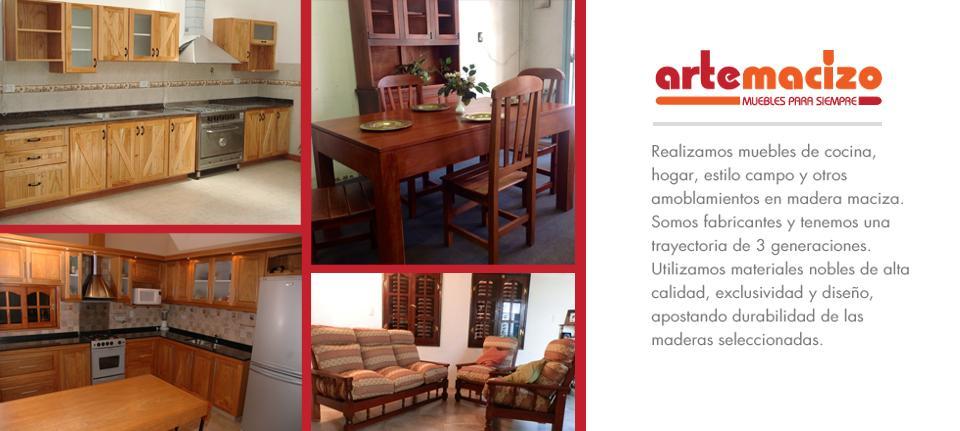 Muebles de cocina , muebles de campo , muebles de algarrobo , muebles de madera , muebles macizos , muebles a medida