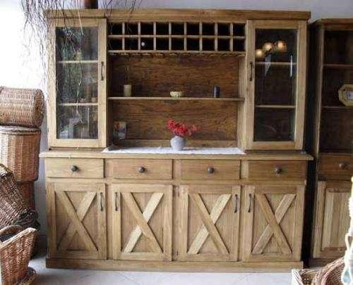 Muebles de cocina , muebles de campo , muebles de algarrobo , muebles de madera , muebles macizos , muebles a medida