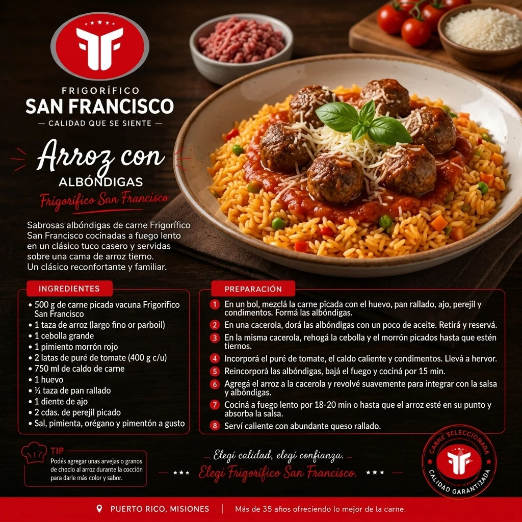Albondigas con Arroz