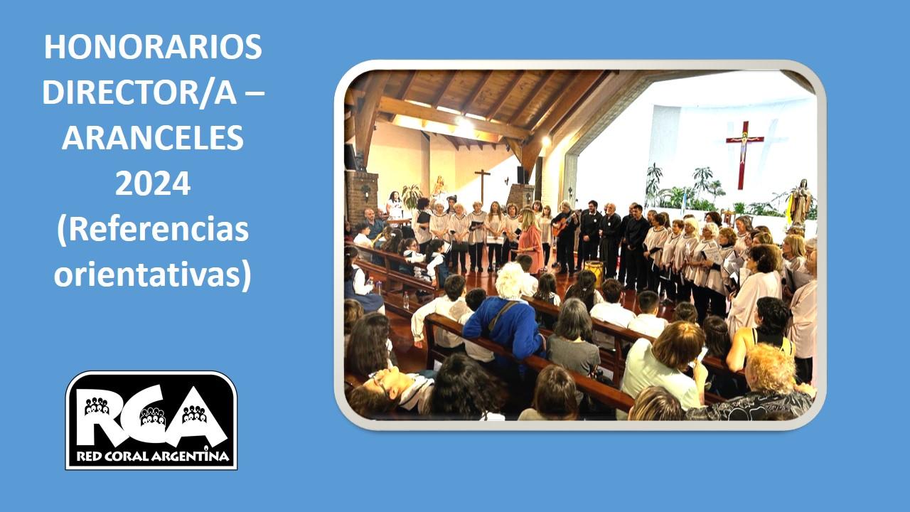 HONORARIOS DIRECTOR/A –ARANCELES 2024  (Referencias orientativas)