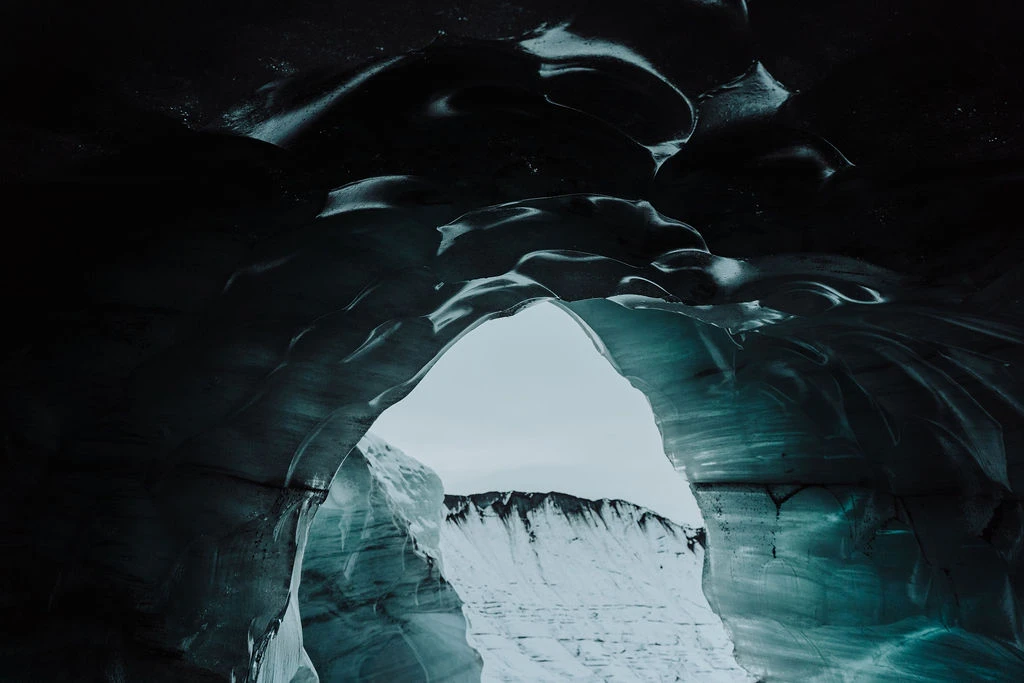 ice cave katla. iceland