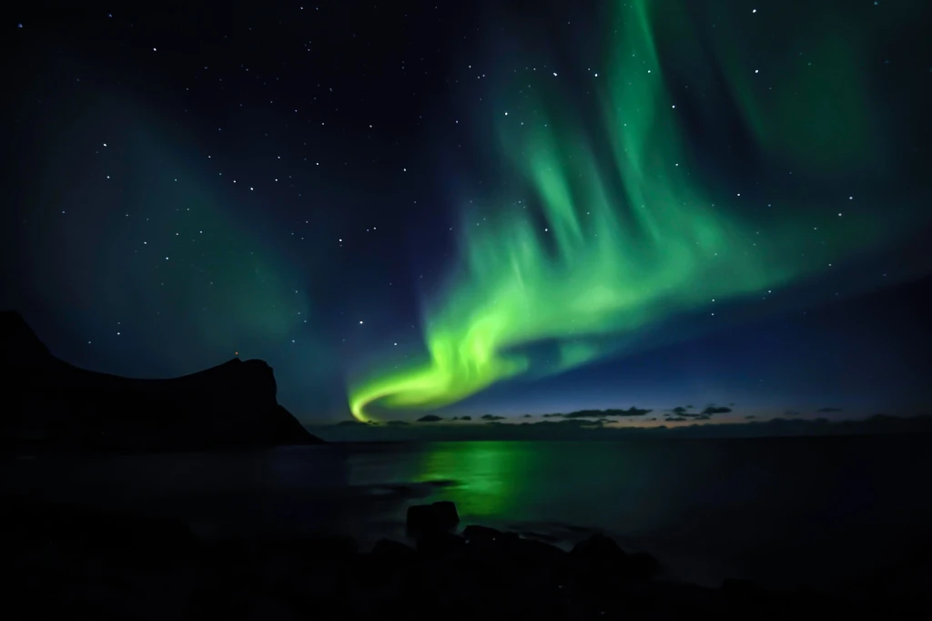 Isolated dark-sky vantage points highlighting dramatic volcanic mountain silhouettes.