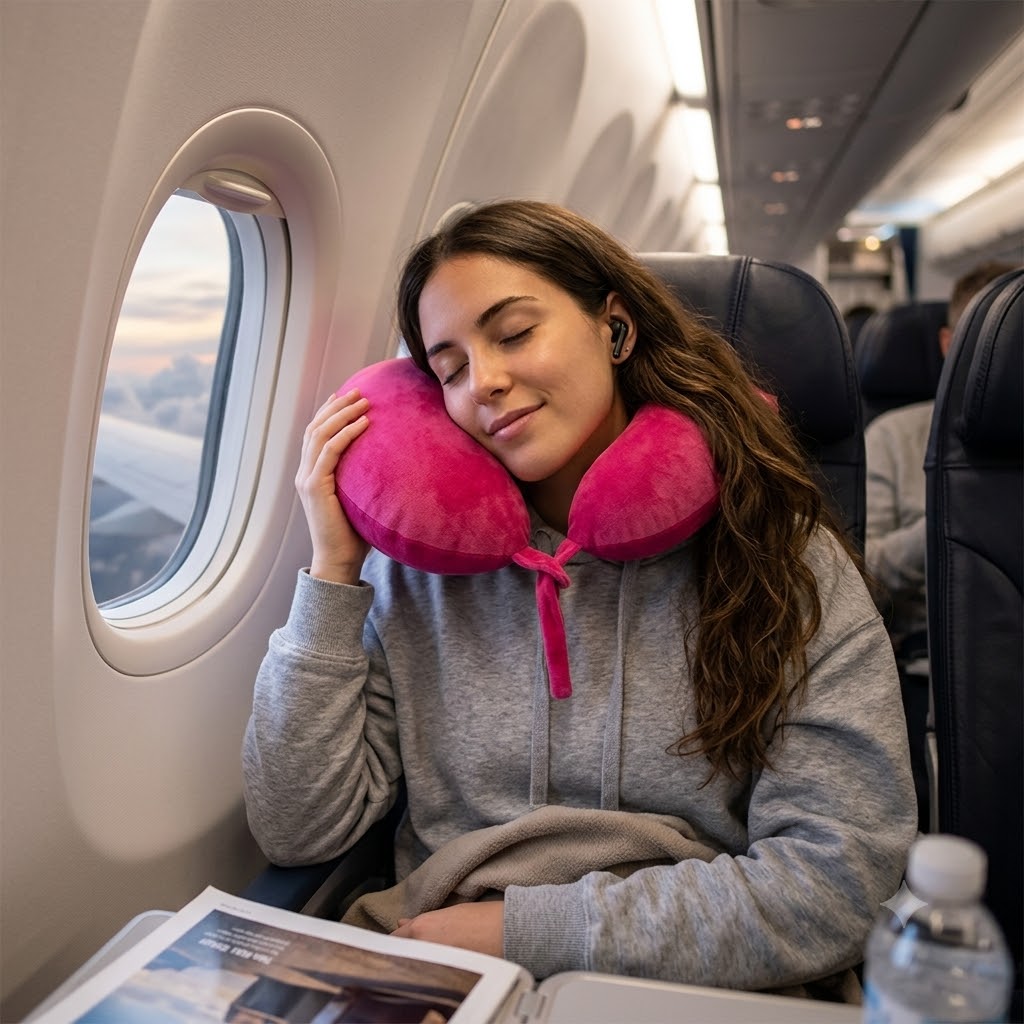almohada de viaje