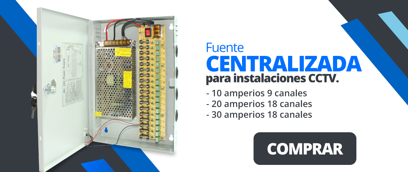 Fuente centralizada para instalaciones CCTV