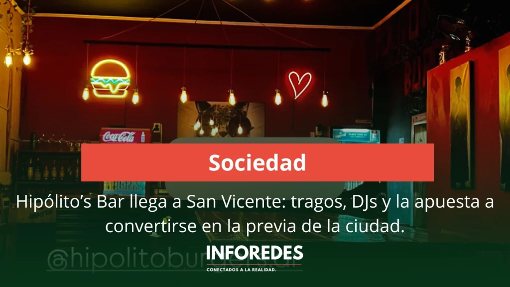 Hipólito’s Bar llega a San Vicente: tragos, DJs y la apuesta a convertirse en la previa de la ciudad