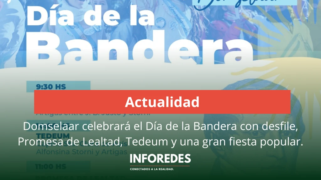 Domselaar celebrará el Día de la Bandera con una jornada de tradición, identidad y participación comunitaria.