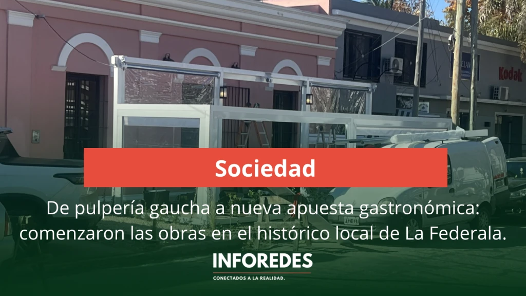De pulpería gaucha a nueva apuesta gastronómica: comenzaron las obras en el histórico local de La Federala.