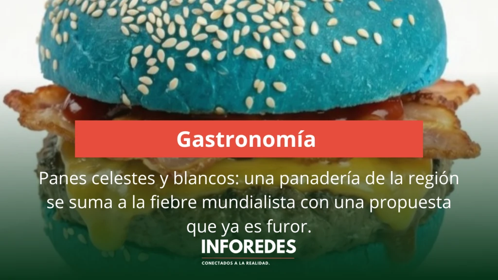 Panes celestes y blancos: una panadería de la región se suma a la fiebre mundialista con una propuesta que ya es furor