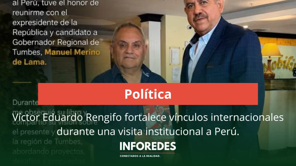 Víctor Eduardo Rengifo fortalece vínculos internacionales durante una visita institucional a Perú