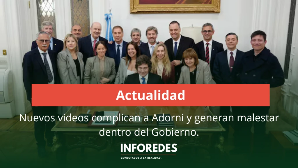 Nuevos videos complican a Adorni y generan malestar dentro del Gobierno