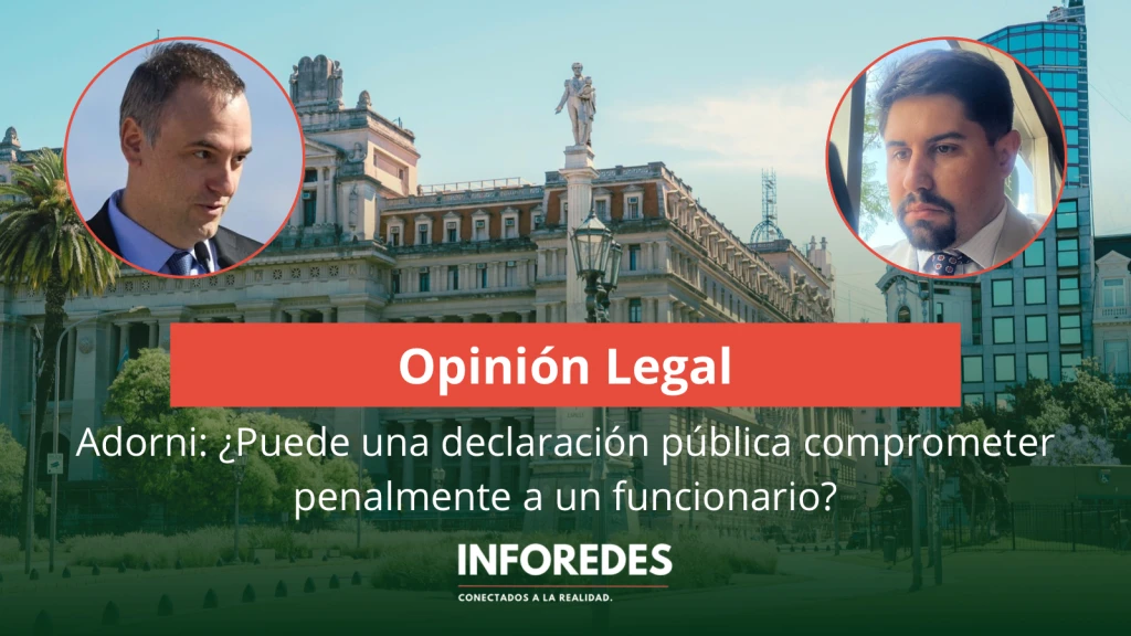 ¿Puede una declaración pública comprometer penalmente a un funcionario?