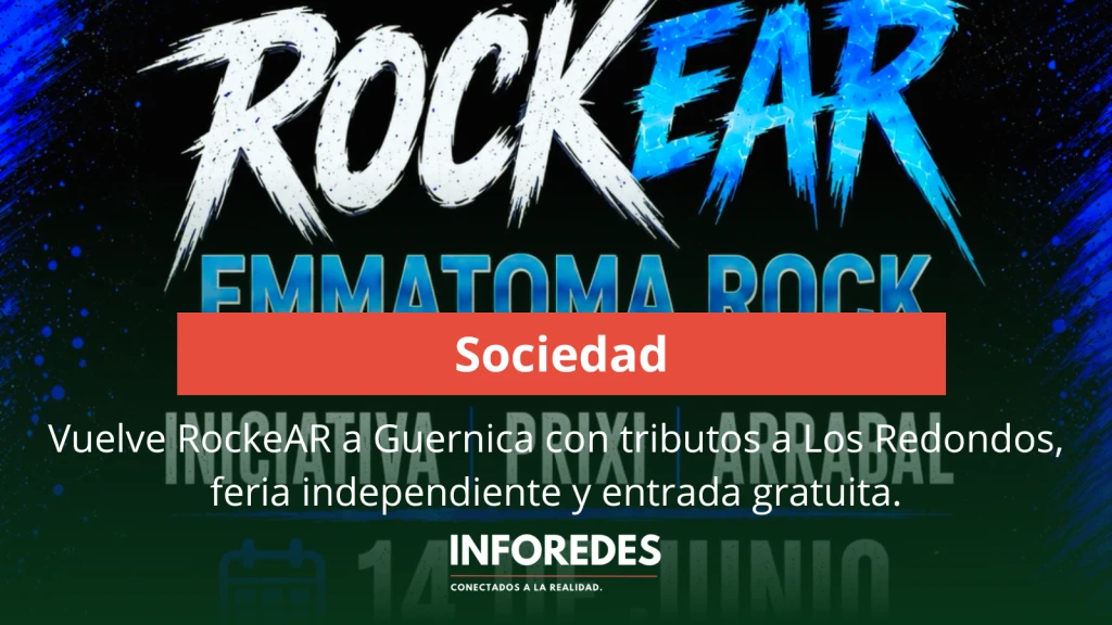 Vuelve RockeAR a Guernica con tributos a Los Redondos, feria independiente y entrada gratuita