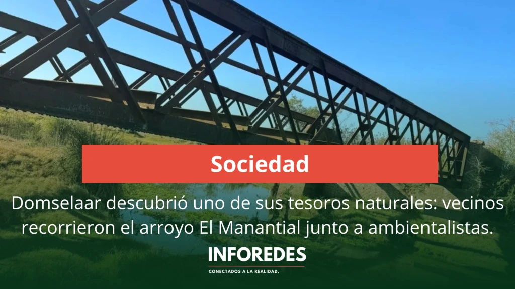 Domselaar descubrió uno de sus tesoros naturales: vecinos recorrieron el arroyo El Manantial junto a ambientalistas