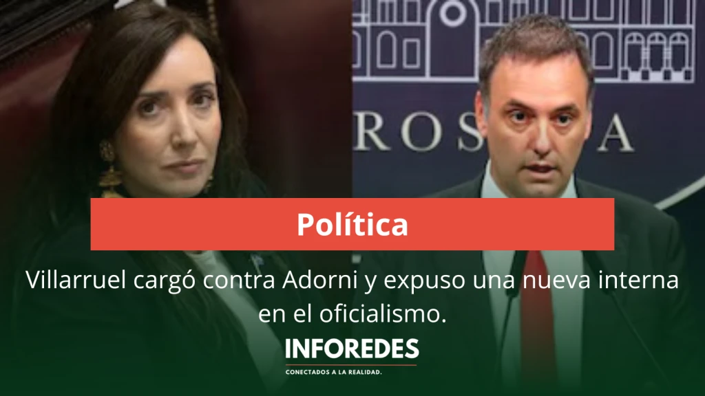 Villarruel cargó contra Adorni y expuso una nueva interna en el oficialismo