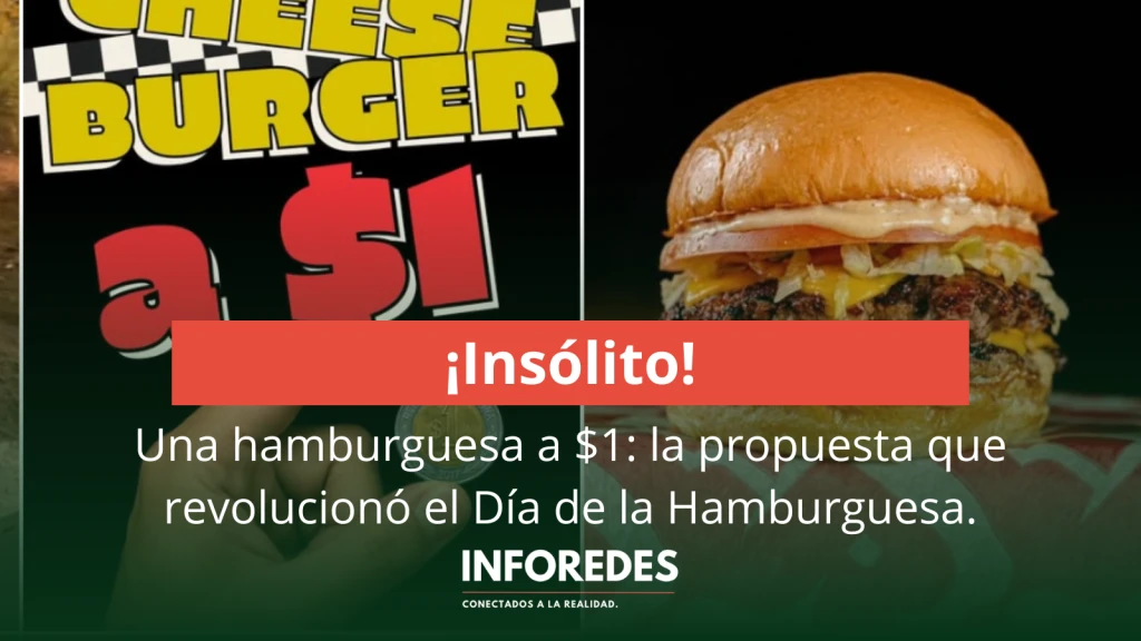 Una hamburguesa a $1: la propuesta que revolucionó San Vicente en el Día de la Hamburguesa