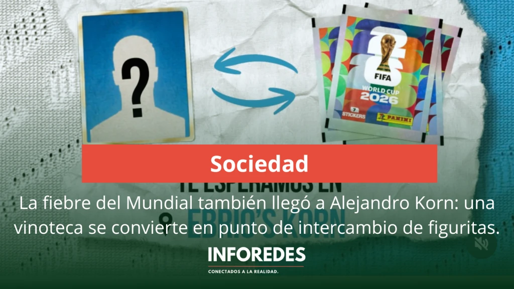 La fiebre del Mundial también llegó a Alejandro Korn: una vinoteca se convierte en punto de intercambio de figuritas