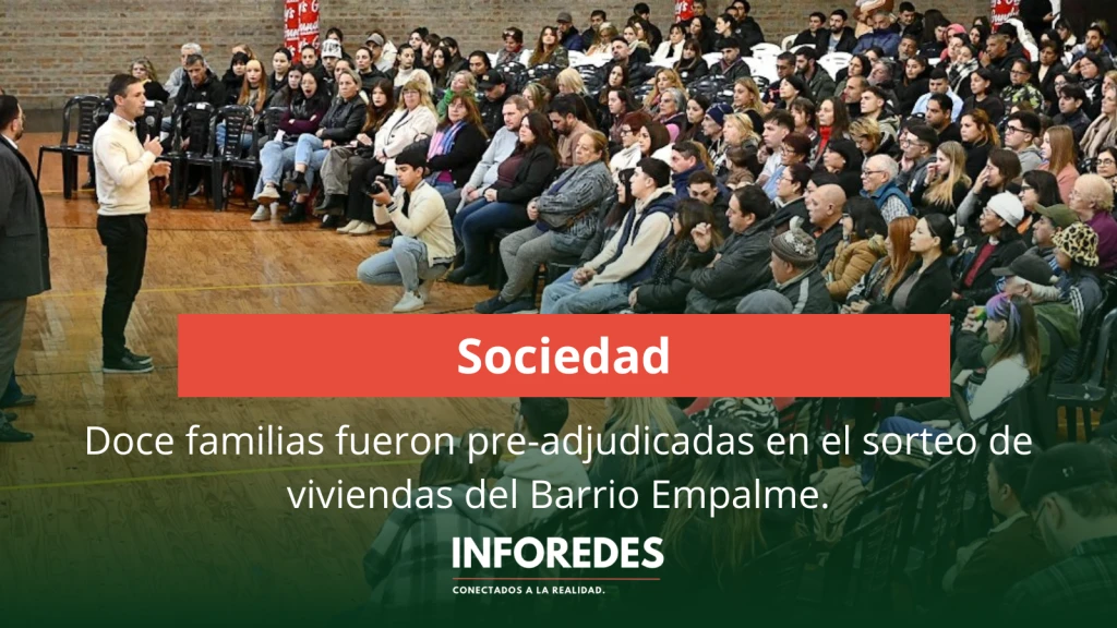 Doce familias fueron pre-adjudicadas en el sorteo de viviendas del Barrio Empalme