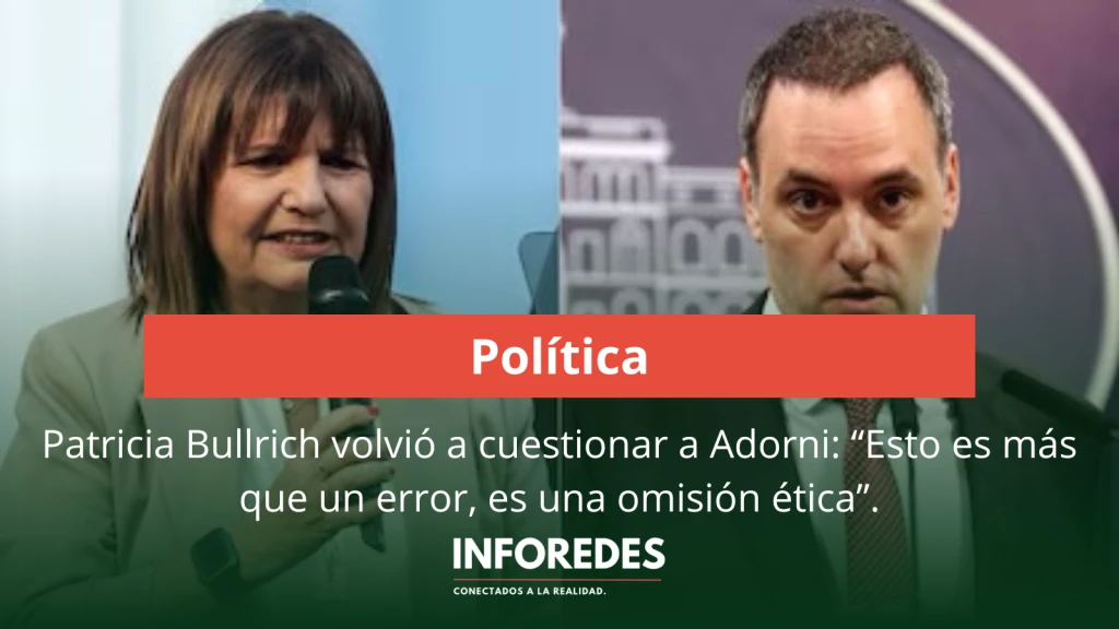 Bullrich volvió a cuestionar a Adorni y profundizó la interna libertaria