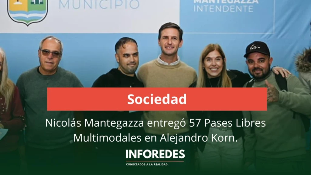 Nicolás Mantegazza entregó 57 Pases Libres Multimodales