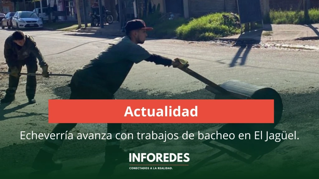 Echeverría avanza con trabajos de bacheo en El Jagüel