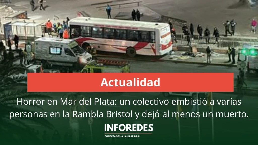 Horror en Mar del Plata: un colectivo embistió a varias personas en la Rambla Bristol y dejó al menos un muert0