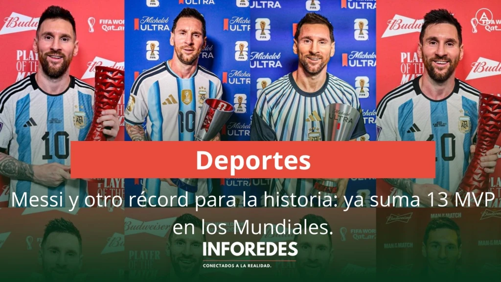 Messi y otro récord para la historia: ya suma 13 MVP en los Mundiales