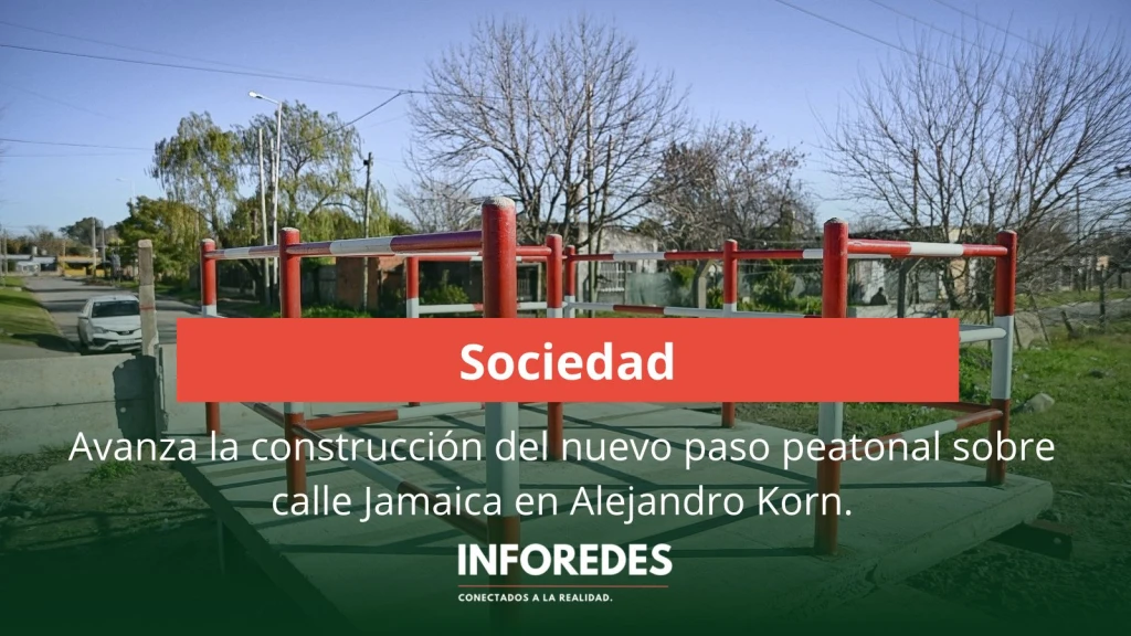 Avanza la construcción del nuevo paso peatonal sobre calle Jamaica