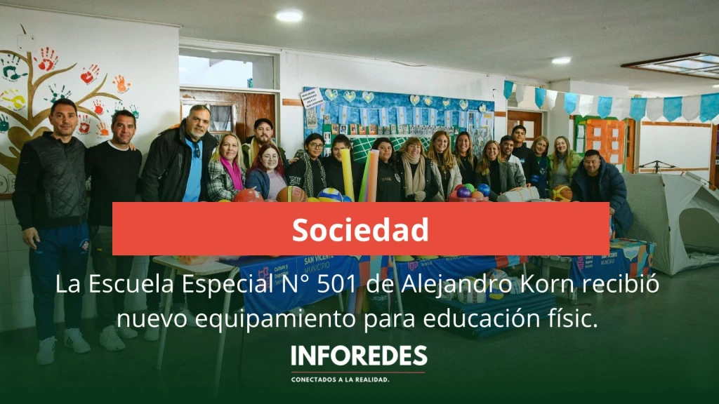 La Escuela N° 501 sumó nuevo equipamiento para educación física
