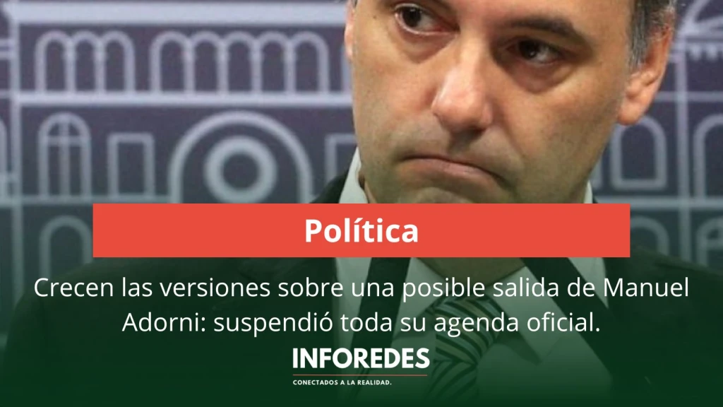 Crecen las versiones sobre una posible salida de Manuel Adorni: suspendió toda su agenda oficial