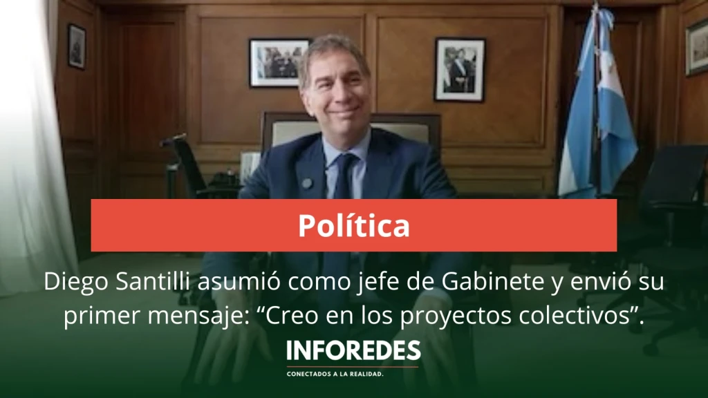 Diego Santilli asumió como jefe de Gabinete y envió su primer mensaje: “Creo en los proyectos colectivos”