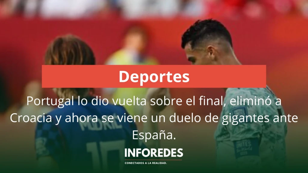 Portugal lo dio vuelta sobre el final, eliminó a Croacia y ahora se viene un duelo de gigantes ante España