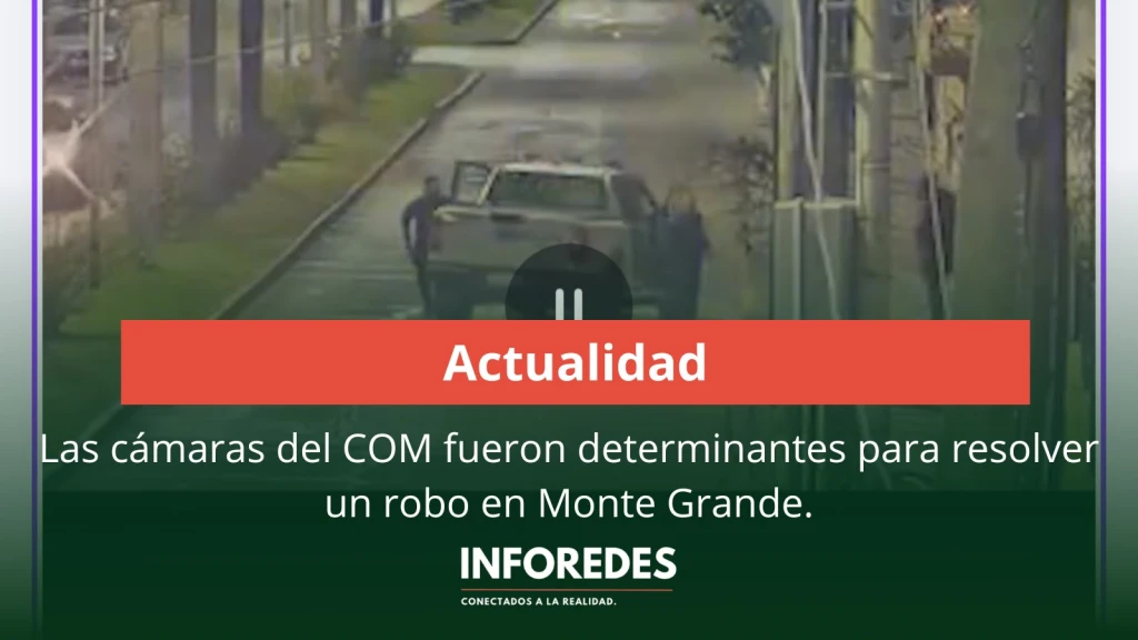 Las cámaras del COM fueron clave: detuvieron a un delincuente que robó un local de ropa en Monte Grande