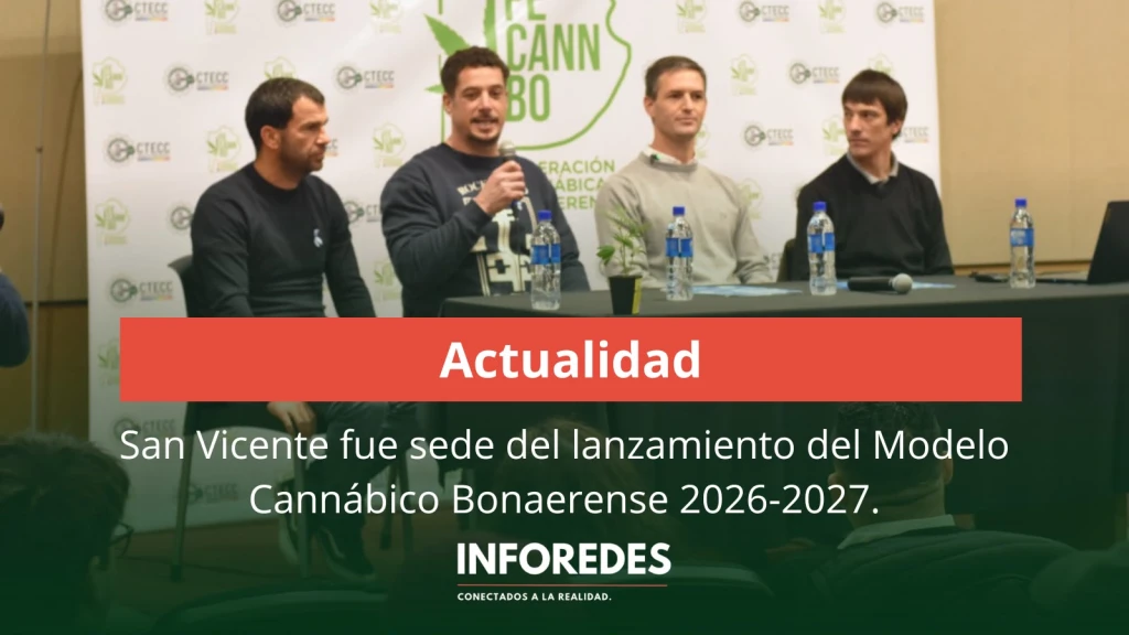 San Vicente fue sede del lanzamiento del Modelo Cannábico Bonaerense 2026-2027