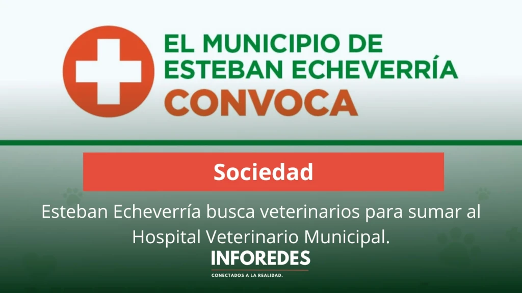 Esteban Echeverría busca veterinarios para sumar al Hospital Veterinario Municipal