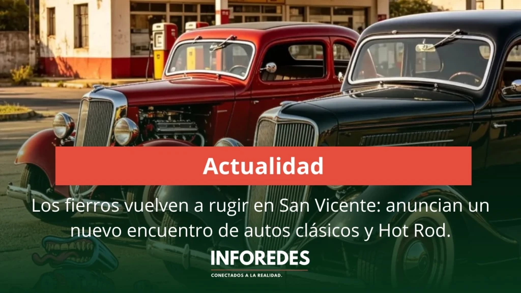 Los fierros vuelven a rugir en San Vicente: anuncian un nuevo encuentro de autos clásicos y Hot Rod