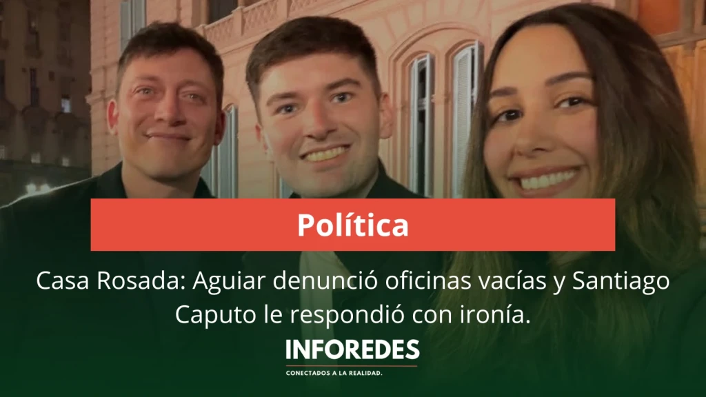 La previa del Argentina-Inglaterra también se jugó en la Casa Rosada: Aguiar denunció oficinas vacías y Santiago Caputo le respondió con ironía