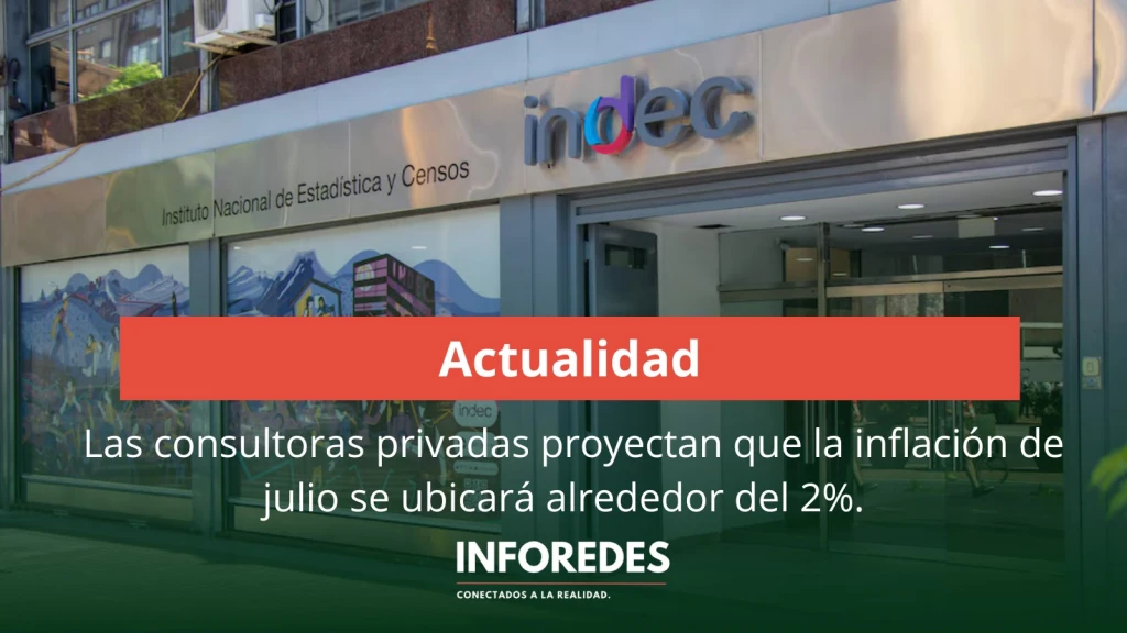 Consultoras privadas prevén que la inflación de julio se mantendrá cerca del 2%